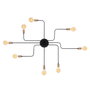 Opviq Truva - N-701 Lámpara de Pared de Hierro Negro y Bronce